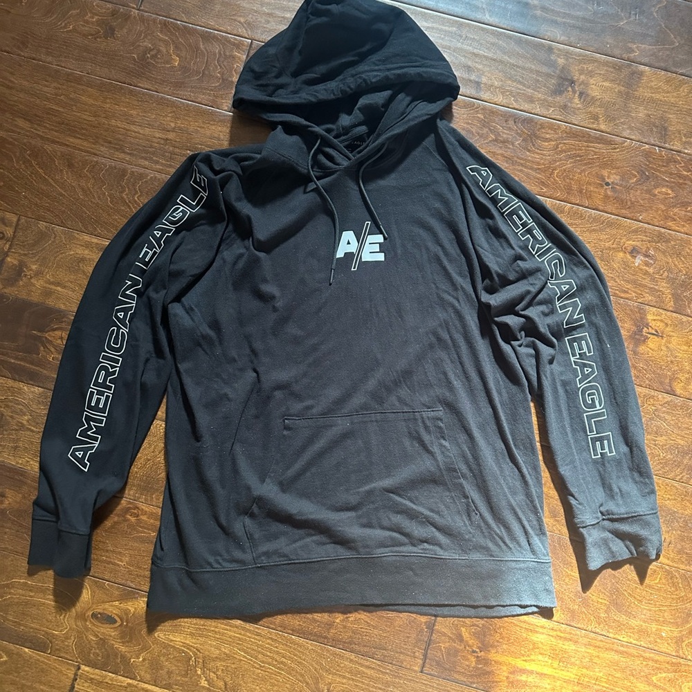 American Eagle Outfitters Black Long Sleeve Hoodie